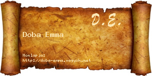 Doba Emma névjegykártya